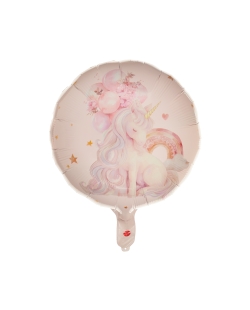 Globo Foil Unicornio Rosa 45cm