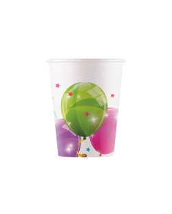 Vasos Papel 200ml Globos Fsc