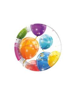 Platos 20cm Globos Fsc