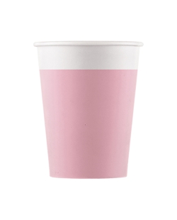Vasos Papel 200ml Rosa Fsc ***OFERTA DTO NO ACUMULABLE