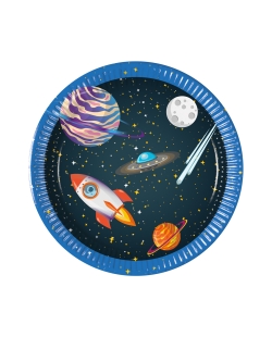 Platos 20cm Cohete Espacial Fsc ***OFERTA DTO NO ACUMULABLE
