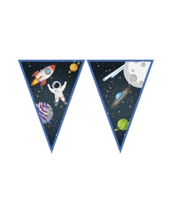 Banderin Cohete Espacial Triangulos Fsc