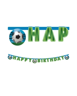 Guirnalda Happy Bday Futbol Papel
