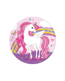 Platos 23cm Unicornio Fsc