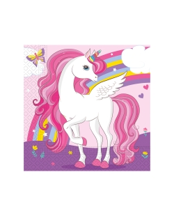 Servilletas 33 x 33cm Unicornio Fsc