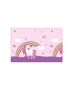 Mantel Plastico 120X180cm Unicornio
