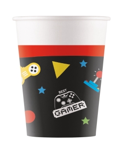Vasos Papel 200ml Game Party Fsc