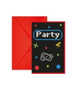 Invitaciones Game Party Fsc