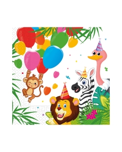 Servilletas 33X33cm Jungla Fsc