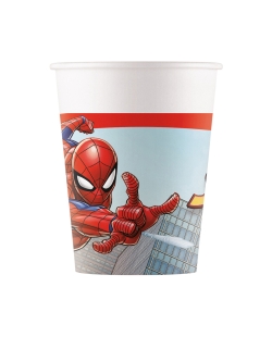 VASOS PAPEL 200ml SPIDERMAN CRIME FSC