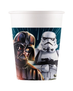 VASOS PAPEL 200ml STAR WARS GALAXY FSC