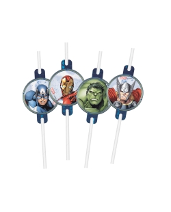 Pajitas Papel Avengers Fsc