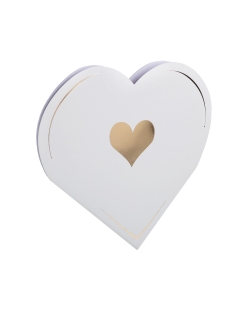 Libro Firmas Corazoncito Blanco 24X26cm Carton Flexible Y 20 Pag Papel