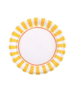 Plato Dolce Vita Amarillo 23cm Carton