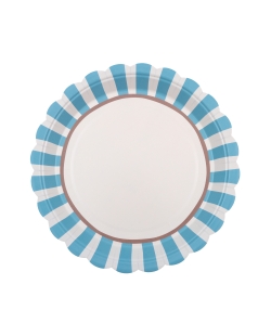 Plato Dolce Vita Azul Cielo 23cm Carton