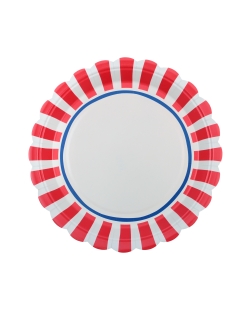 Plato Dolce Vita Rojo 23cm Carton