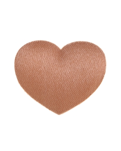 Confeti Mesa Corazon Moca 3X2.5cm Tela
