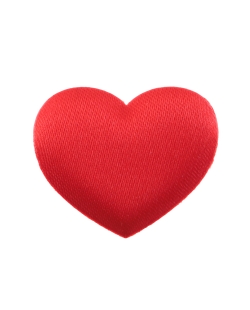 Confeti Mesa Corazon Rojo 3X2.5cm Tela