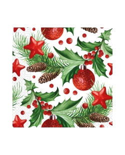 Servilletas 33X33cm Piñas Fsc 3Pli