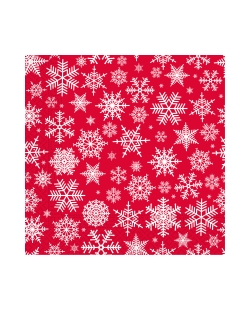 Servilletas 33X33cm Copos Rojo/Blanco Fsc 3Pli