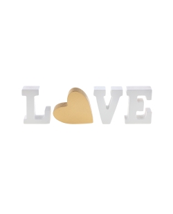 Letras Love Marfil 23.5X2X8cm Madera