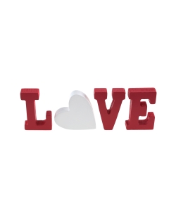 Letras Love Rojo 23.5X2X8cm Madera