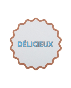 Posavasos Dolce Vita Azul Cielo 10cm Madera