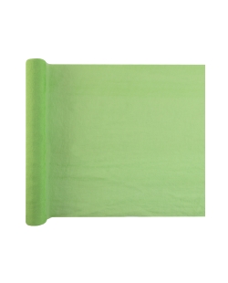 Camino Mesa Holi Verde Anis 35cm Tela India 2,5m