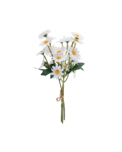 Ramo Primaveral Blanco 15X14X26cm Poliester Y Plastico