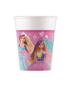 Vasos Papel 200ml Barbie Fsc