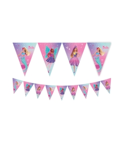 Banderin Barbie Papel Fsc ***OFERTA DTO NO ACUMULABLE