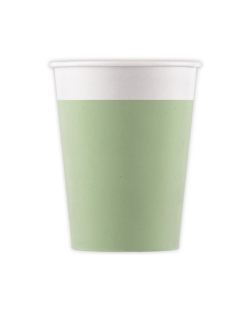 Vasos Papel 200ml Verde Menta Fsc ***OFERTA DTO NO ACUMULABLE