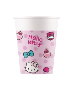 Vasos Papel 200ml Hello Kitty Fashion Fsc