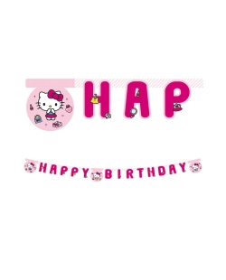Guirnalda Happy Bday Hello Kitty Papel