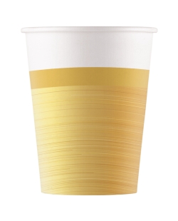 Vasos Papel 200ml Oro Fsc
