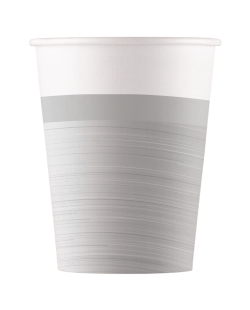 Vasos Papel 200ml Plata Fsc