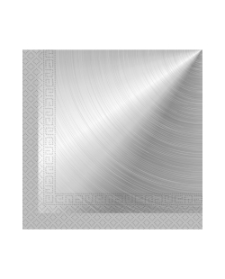 Servilletas 33 X 33cm Plata Fsc
