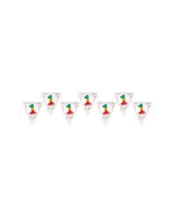 Banderin Multicolor 1 Año 22X26cm X3m Carton