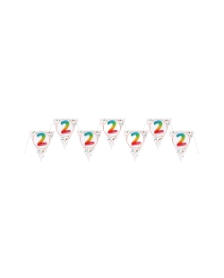 Banderin Multicolor 2 Años 22X26cm X3m Carton
