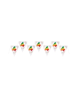 Banderin Multicolor 4 Años 22X26cm X3m Carton