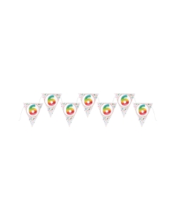 Banderin Multicolor 6 Años 22X26cm X3m Carton