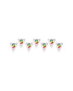 Banderin Multicolor 9 Años 22X26cm X3m Carton
