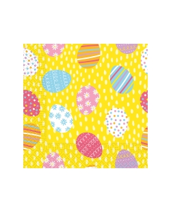Servilletas 33X33 Huevos Pascua Multicolor 3Ply Fsc 