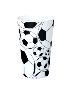 Vaso Reutilizable Futbol 7.3X11.6cm /33cl Polipropileno