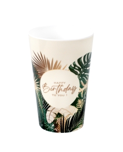 Vaso Reutilizable Birthday Jungle 7.3X11.6cm /33cl Polipropileno