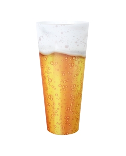 Vaso Reutilizable Grande Cerveza 8.3X17.6cm /60cl Polipropileno