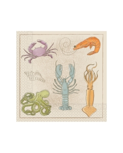 Servilletas 33 X 33cm Animales Marinos 3Ply Fsc
