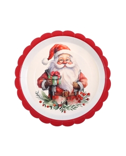 Plato Papa Noel 23cm Carton ***OFERTA DTO NO ACUMULABLE