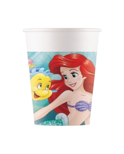 Vasos Papel 200ml La Sirenita Ariel Fsc
