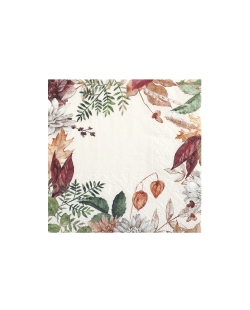 Servilleta Peq. Otoño Floral 25X25cm Papel 3 Capas ***OFERTA DTO NO ACUMULABLE